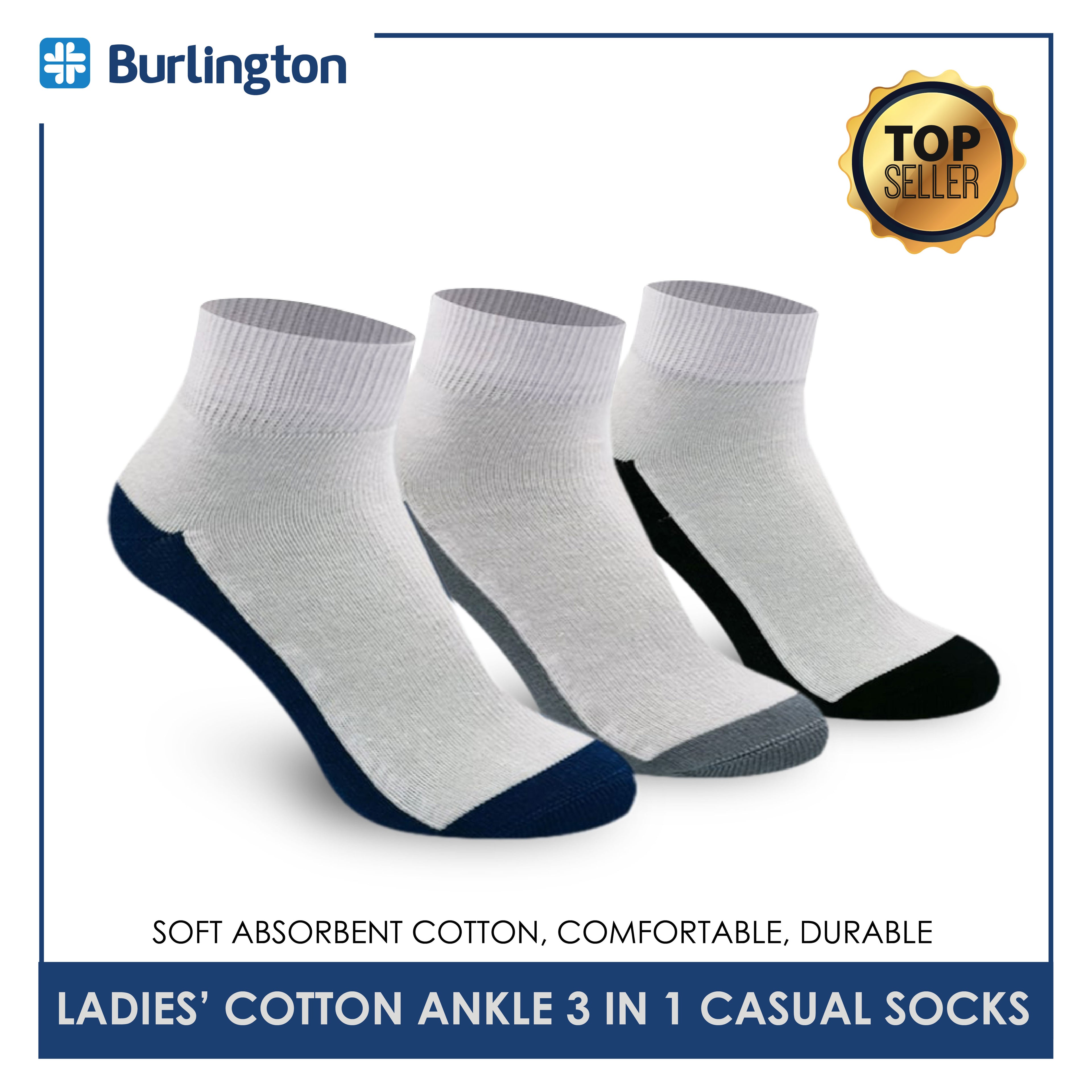 Burlington 622B Casual Socks 3 pairs in a pack