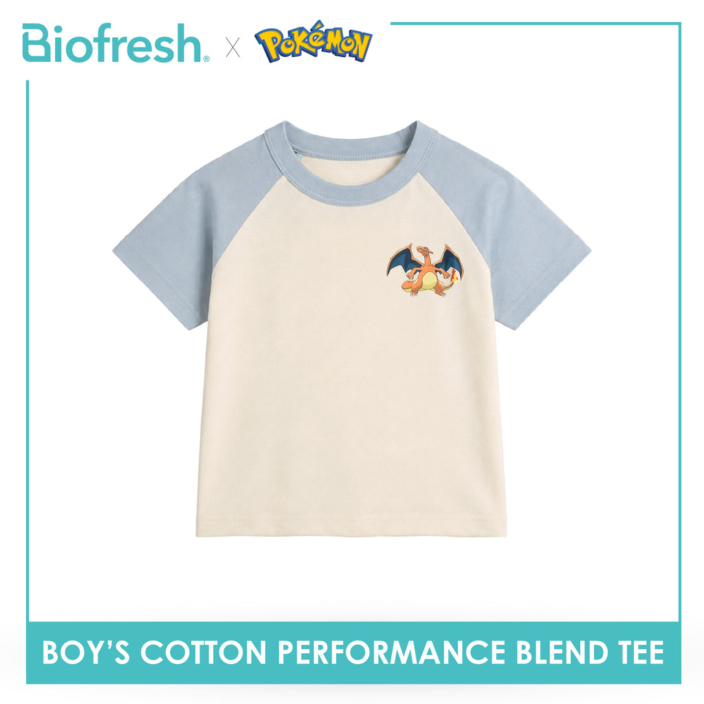 Biofresh | Pokemon Boys’ Antimicrobial Cotton Performance Blend Tee 1 piece PKBSR621