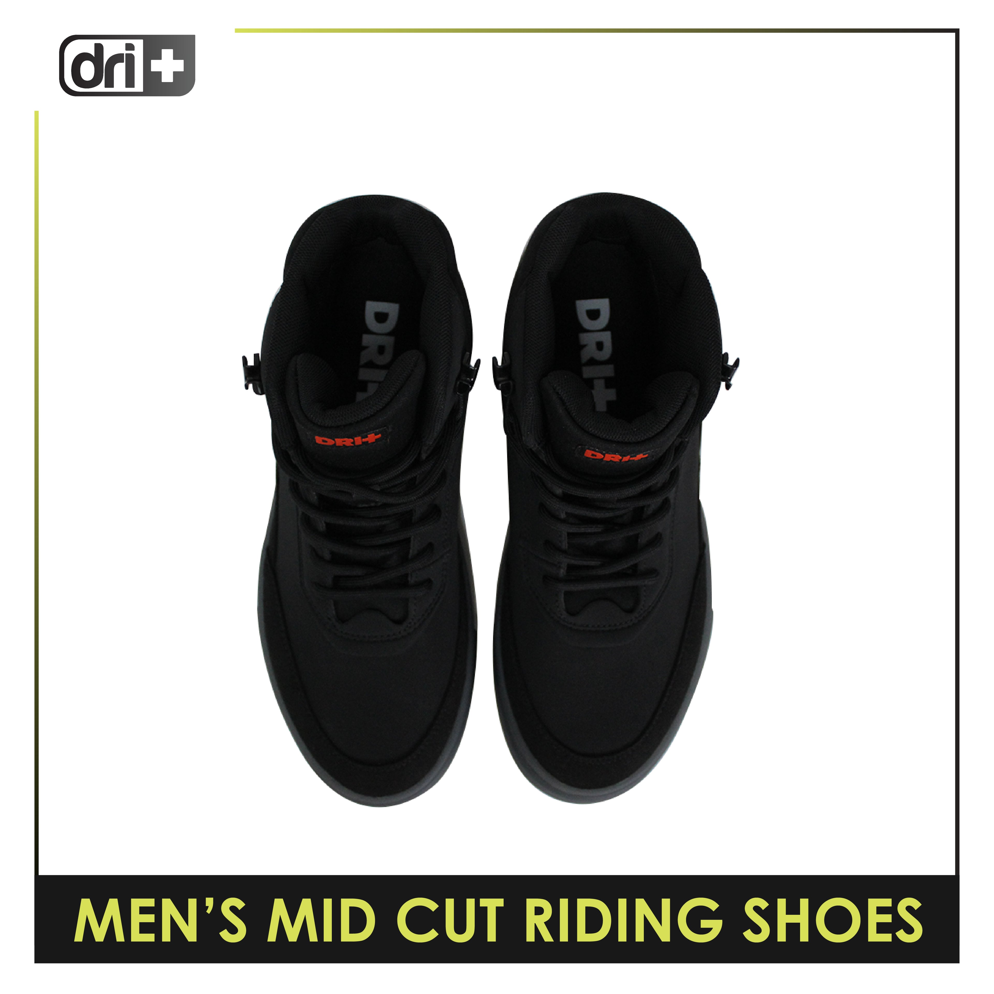 Dri Plus Men’s DRI+RIDE Scoot Microfiber Leather Mid Cut Sneaker Shoes HDMH531