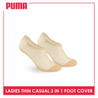 Puma Ladies’ Thin Casual Foot Cover Mesh 3 pairs in a pack PLCFG631