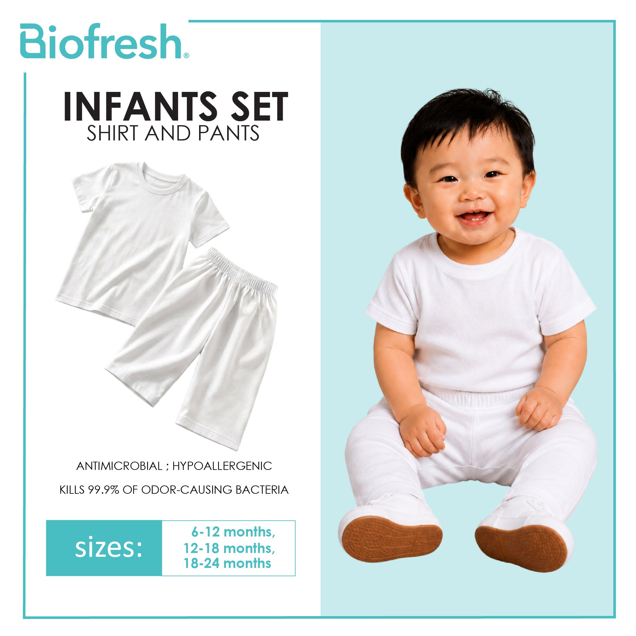 Biofresh Infants Antimicrobial Set Shirt and Pants UISET3G611