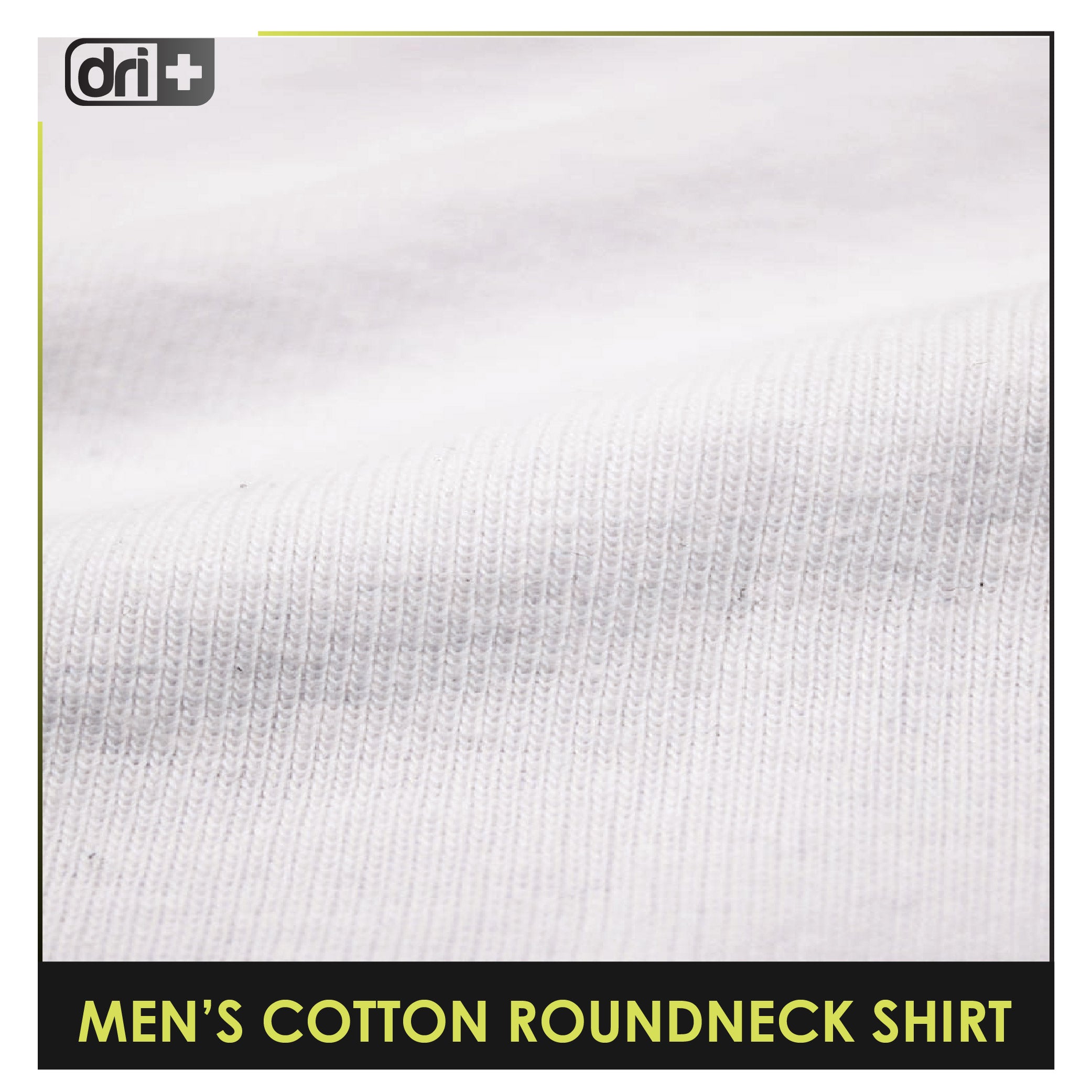 Dri Plus Men’s Anti-Odor Sweat Wicking Cotton Rideology Roundneck Shirt 1 piece DUMSRC613