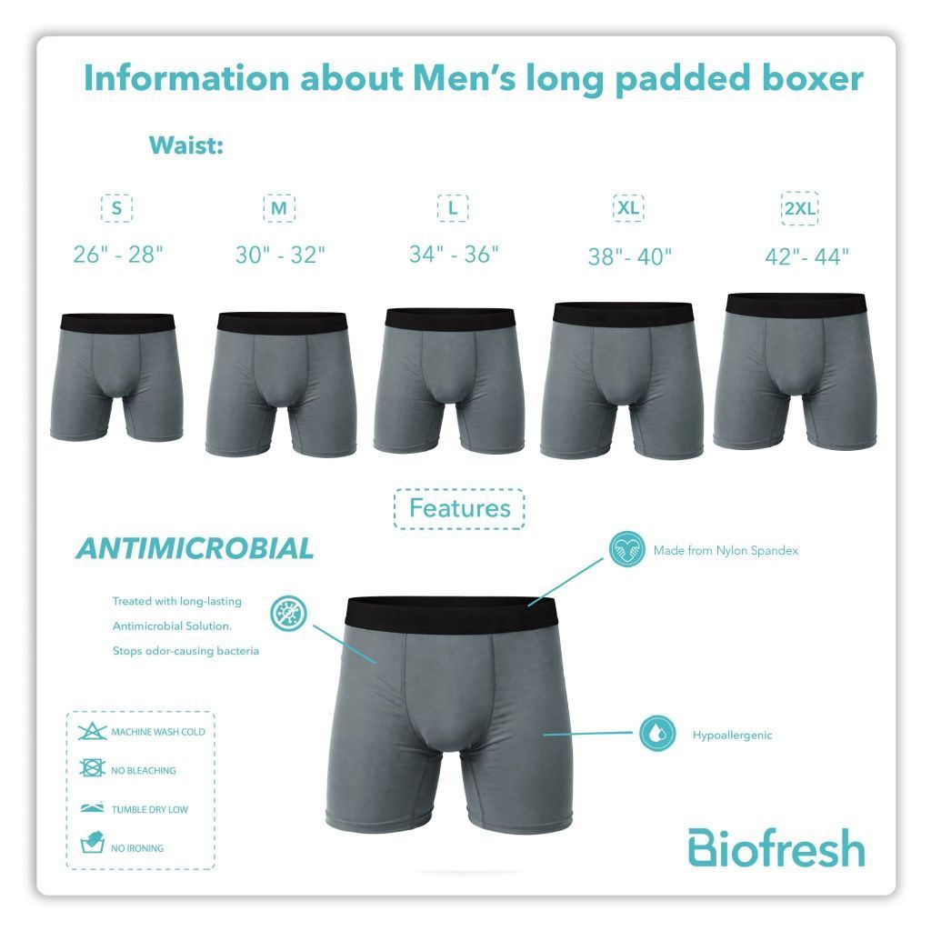 Biofresh Microair Men's Nylon Spandex Long Padded Boxer 1 piece MUMBB611