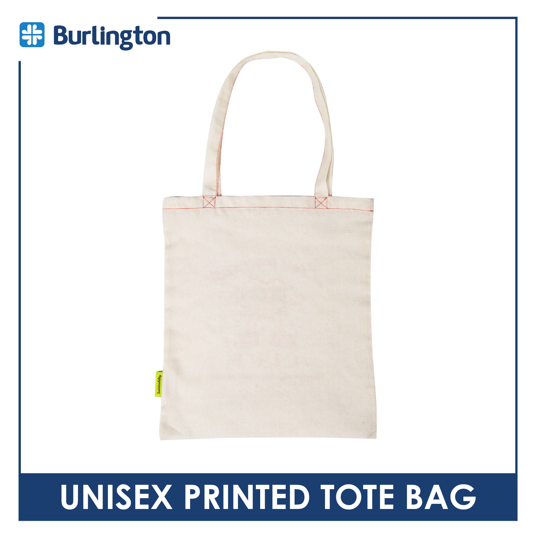 Burlington Unisex Printed Canvas Tote Bag BTONFREE (Free Gift, Do not buy)