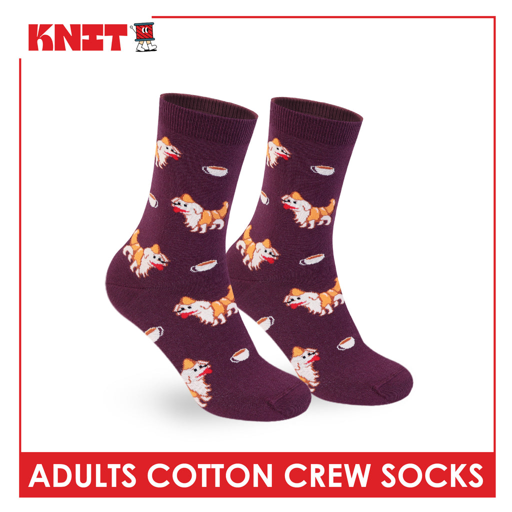 Knit Adults OVERRUNS Cotton Crew Socks 1 pair KMCCO1