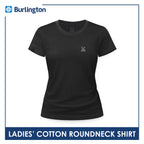 Burlington Ladies' Cotton Embroidered Bearlington Collection Roundneck Shirt 1pc TBLESR1