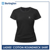 Burlington Ladies' Cotton Embroidered Bearlington Collection Roundneck Shirt 1pc TBLESR1