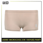 Dri plus Ladies’ Microcool Boyleg Panty 3 pieces in a pack DULPBG511
