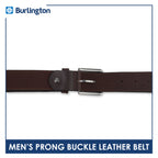 Burlington Men's Prong Buckle Genuine Leather Belt 1 piece JMLP512