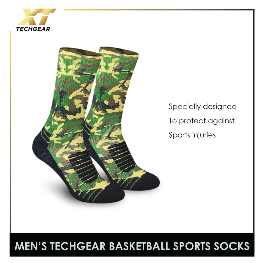 Burlington Men’s Sports Techgear Extreme Performance (Basketball) Crew Socks 1 pair BMELT2