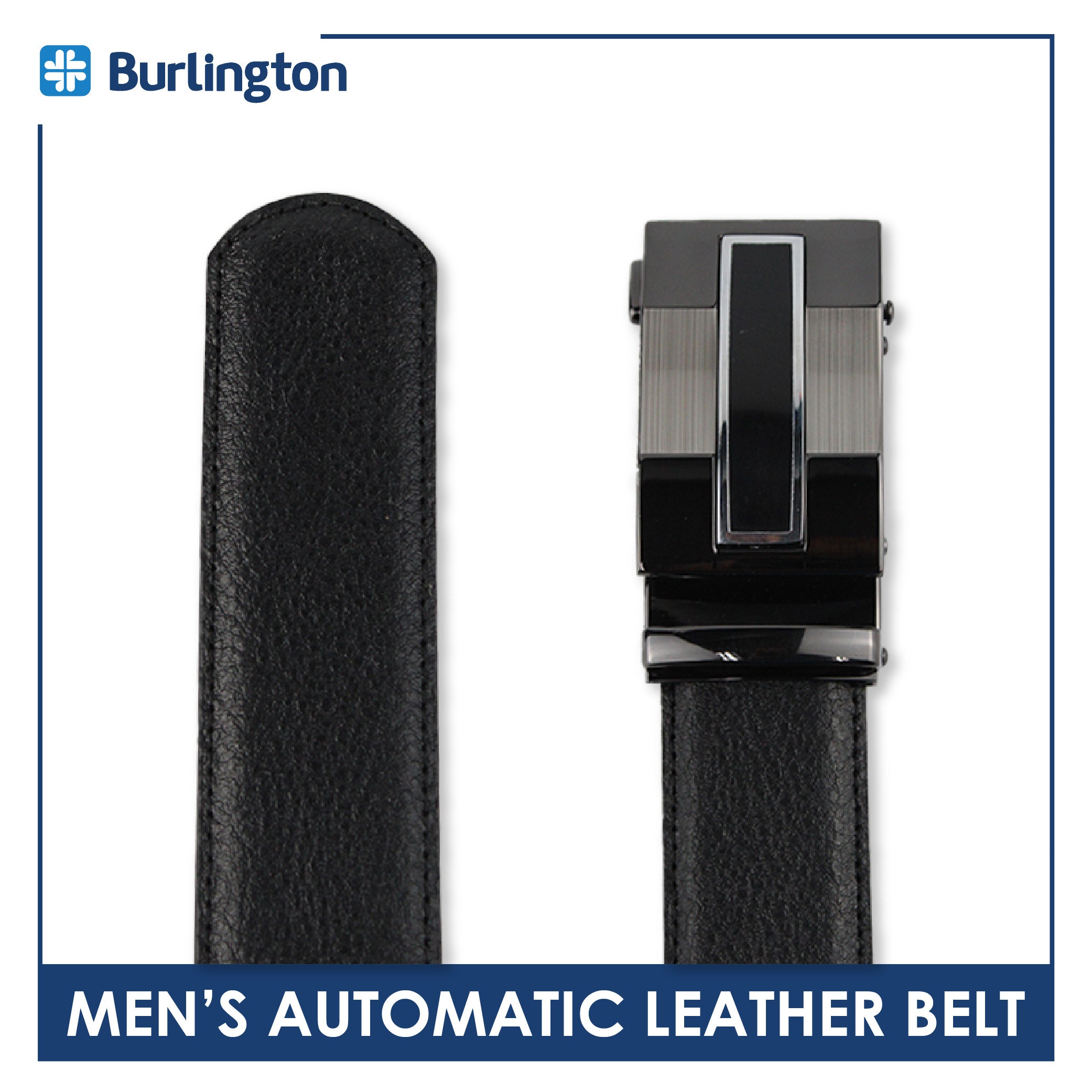 Burlington Men's Automatic Genuine Leather Belt 1 piece JMLA4101