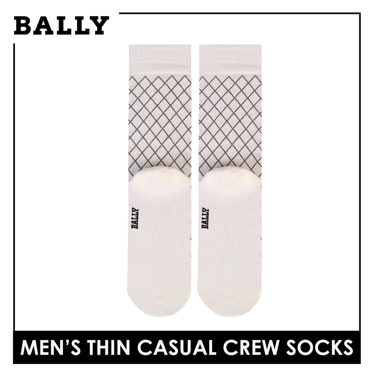 Bally Men's Cotton Crew Thin Casual Premium Socks 1 pair YMC611