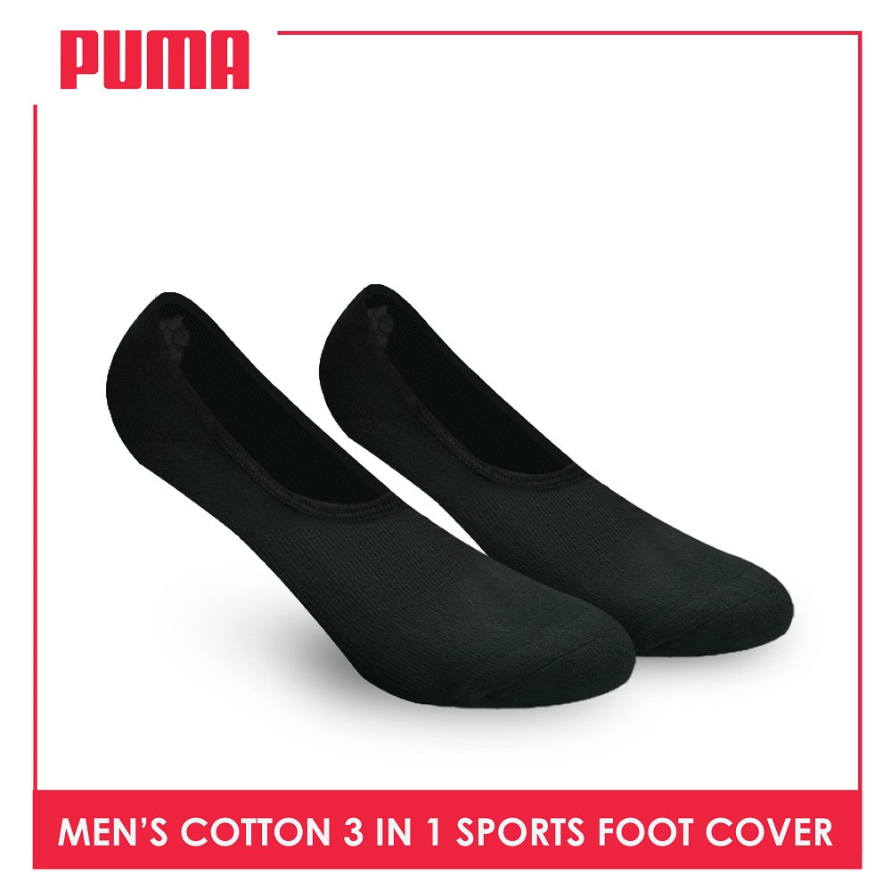 Puma Men's Cotton Thick Sports  Foot Cover With Anti Slip Heel Gel 3 pairs in a pack PMSFG1