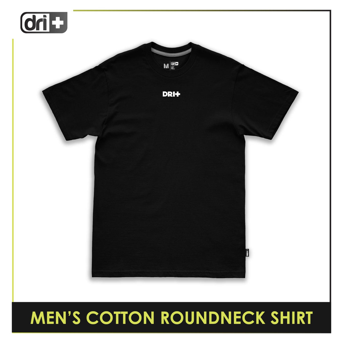 Dri Plus Men’s Anti-Odor Sweat Wicking Cotton Roundneck Shirt 1 piece DUMSRC628