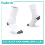 Biofresh Men’s Antimicrobial Cozy Warm Sleeping Thick Sports Crew Socks 1 pair RMSC631
