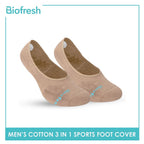 Biofresh Men's Antimicrobial Odor Free No Show Thick Sports Socks 3 pairs in a pack RMFSG01
