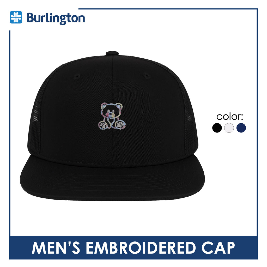 Burlington Men’s Embroidered Bearlington Collection Trucker Cap 1pc TBMECAP1