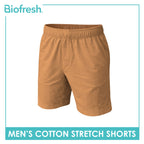 Biofresh Men's Antimicrobial Cotton Stretch Shorts 7” 1 piece UMLBX4401