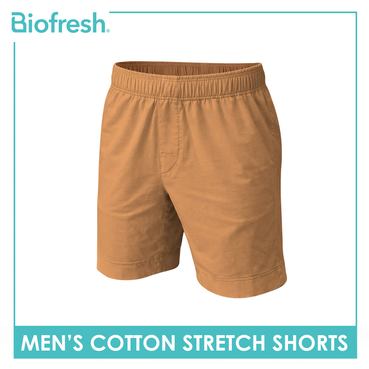 Biofresh Men's Antimicrobial Cotton Stretch Shorts 7” 1 piece UMLBX4401
