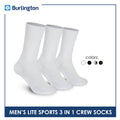 Burlington Men’s Lite Thick Sports Crew Socks 3 pairs in a pack 146