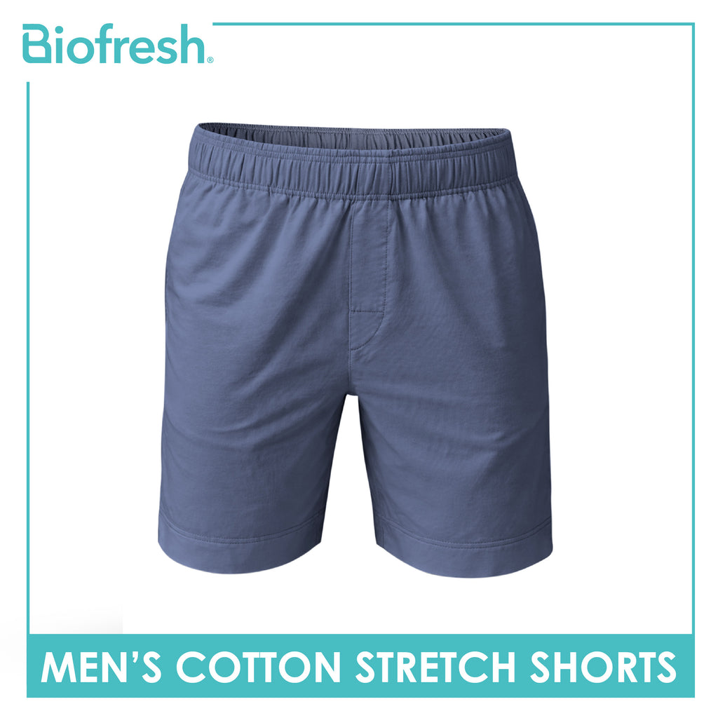 Biofresh Men's Antimicrobial Cotton Stretch Shorts 7” 1 piece UMLBX4401