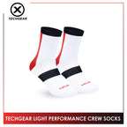 Burlington Men’s Casual Techgear Light Performance (Cycling & Golf) Crew Socks 1 pair TGML631