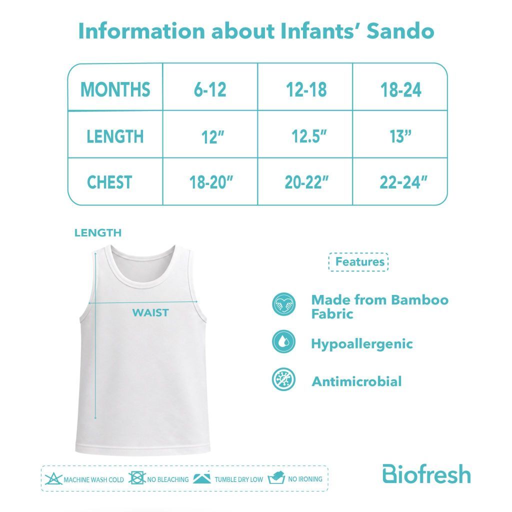 Biofresh Infants Antimicrobial Set Sando and Shorts UISET2G611