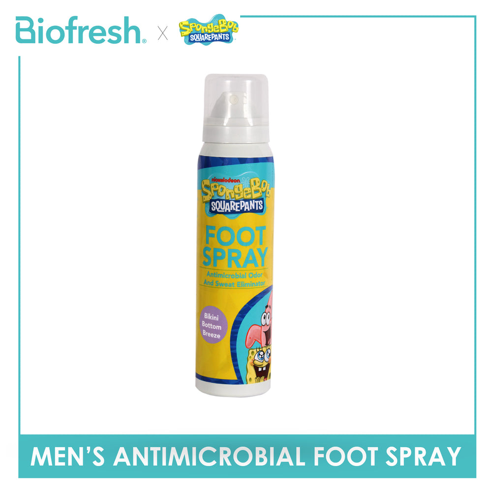 Biofresh | SpongeBob Men’s Antimicrobial Foot Spray 1 piece SBFMFS531