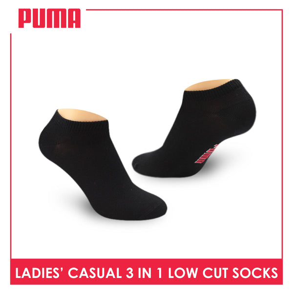 Puma Ladies' Cotton Casual Ankle Socks 3 pairs in a pack PLCKG13