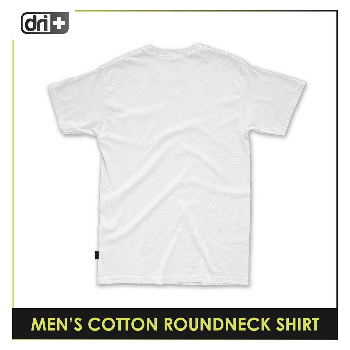 Dri Plus Men’s Anti-Odor Sweat Wicking Cotton Roundneck Shirt 1 piece DUMSRC628
