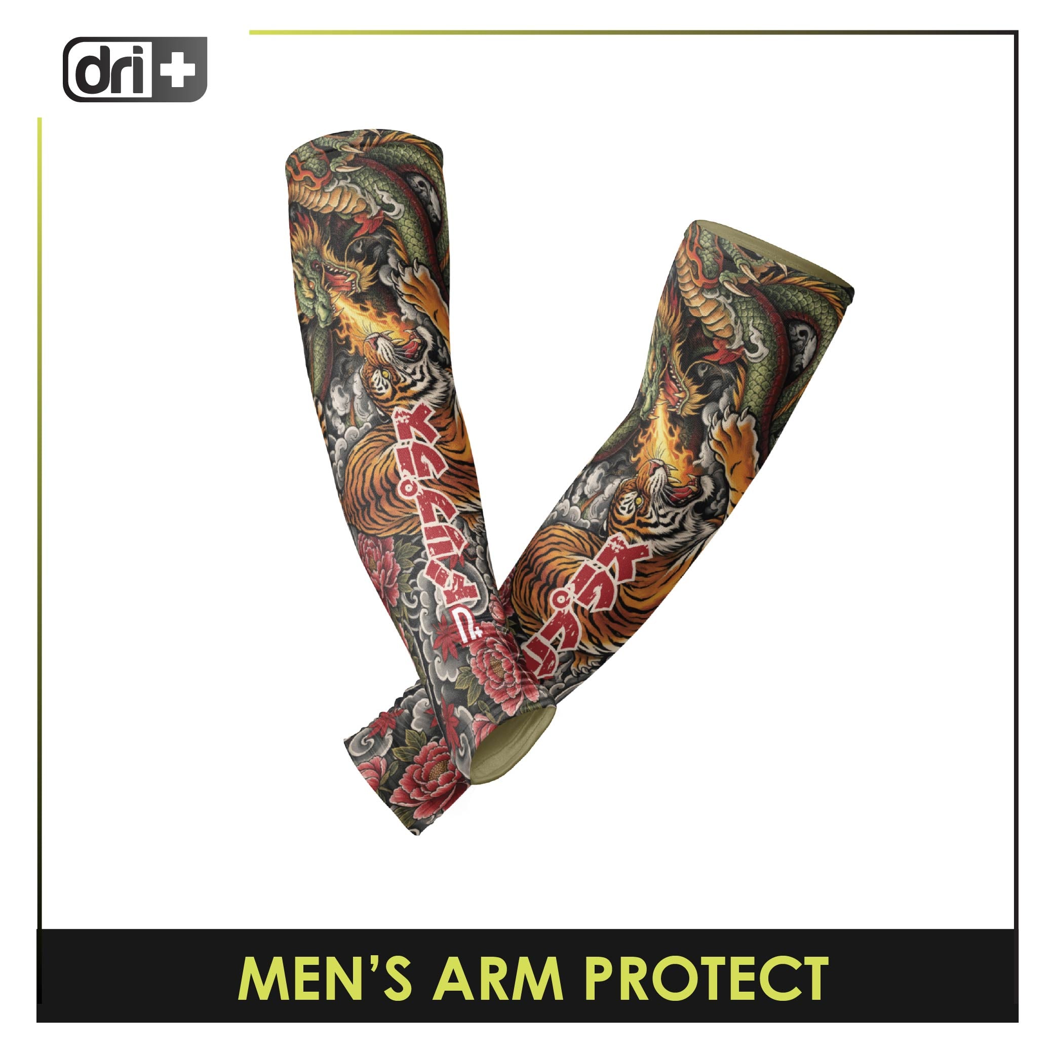 Dri Plus Men’s Doripurasu Sweat Wicking and Odor Free Riders' Arm Protect 1 pair DUMAW611