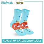 Biofresh | Pokemon Adults Antimicrobial Cotton Thin Casual Crew Socks 1 pair PKRMC631