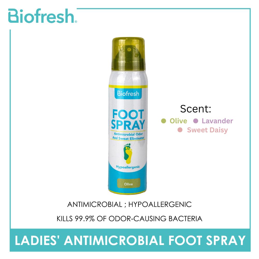 Biofresh Ladies' Antimicrobial Foot Spray FLFS01