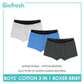 Biofresh Boys' Antimicrobial Cotton Boxer Brief 3 pieces in a pack UCBBG14