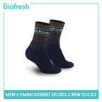 Biofresh Men's Antimicrobial Cotton Extreme Performance Ankle Socks 3 pairs in a pack RMSEG4402