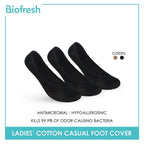 Biofresh Ladies' Sweat Absorbent No Show Lite Thin Casual Socks 3 pairs in a pack RLFG1