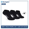 Burlington Men's Cotton Thick Sports Low Cut Socks 3 pairs in a pack 0220H