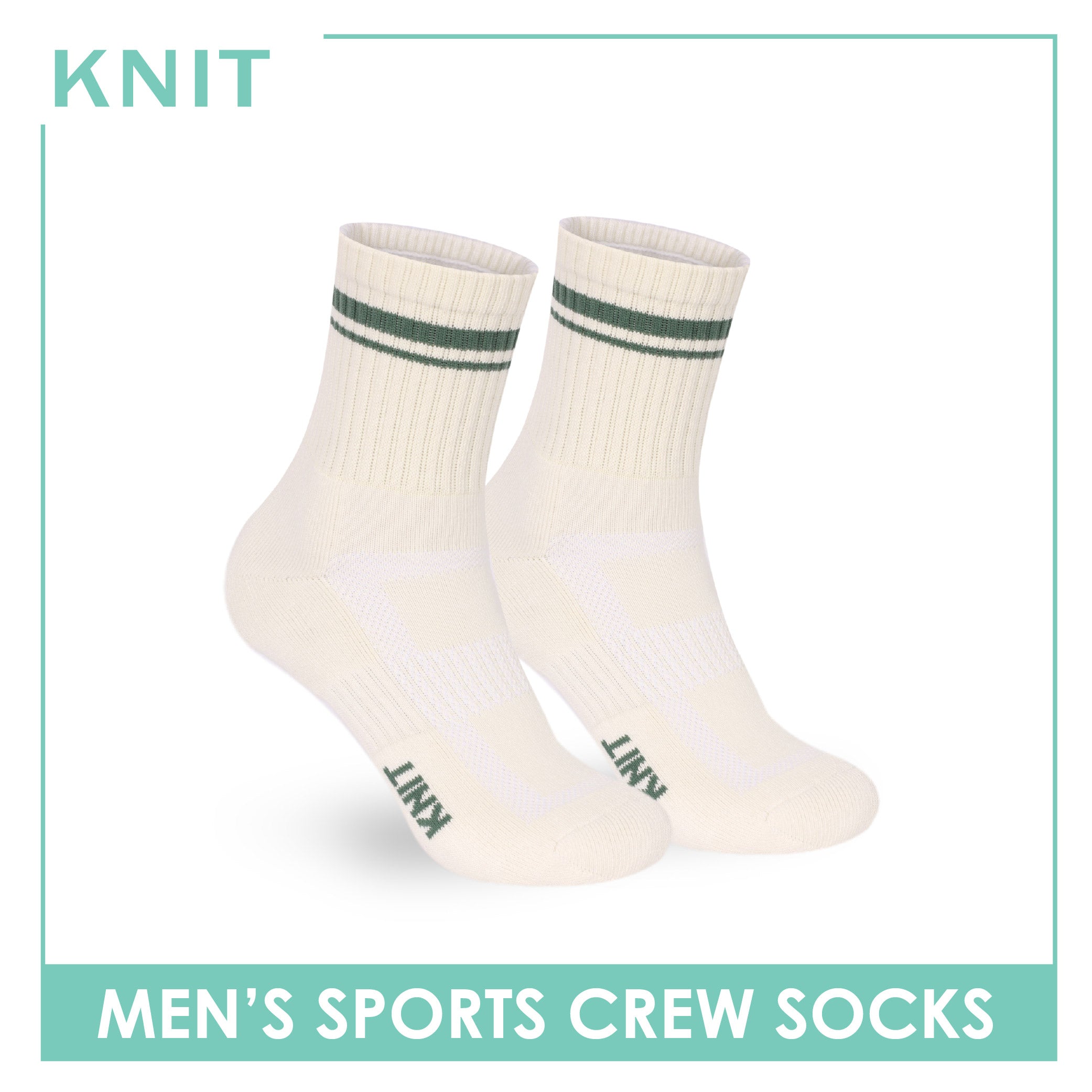 Knit Men's Cotton Thick Sports Crew Socks 1 pair KMSK1