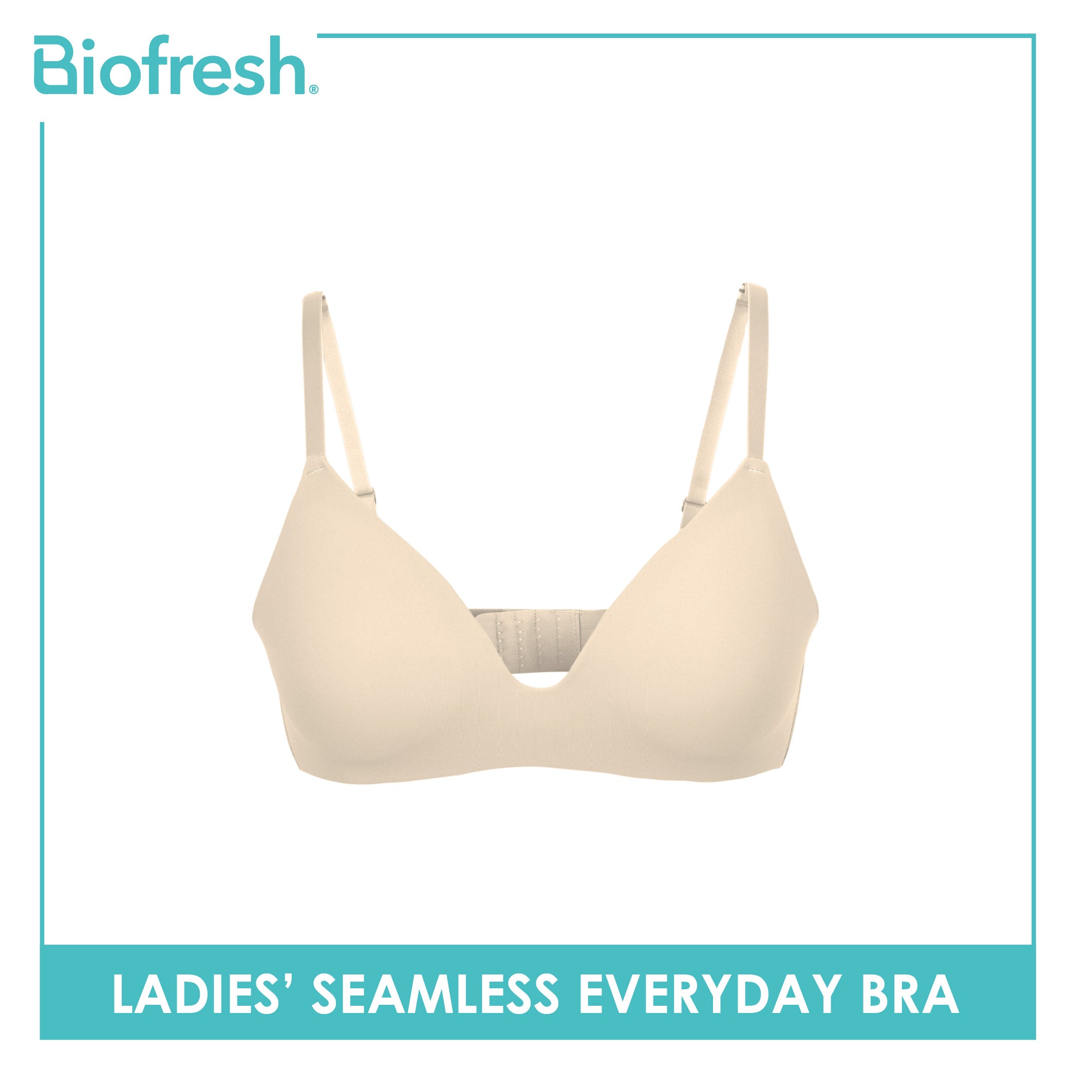 Biofresh Ladies’ Seamless Everyday Bra 1 piece ULBR531