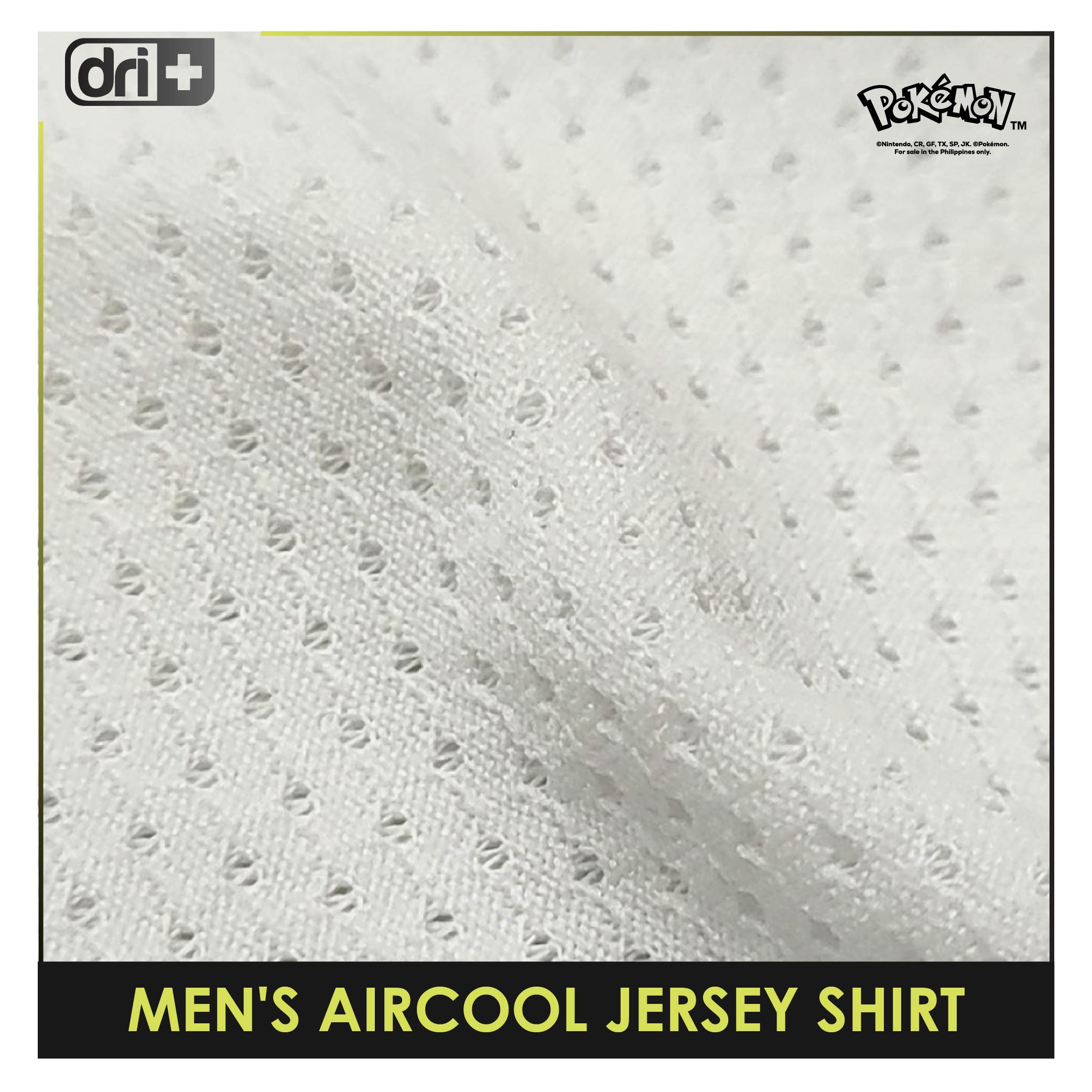 Dri Plus Men’s Pokemon Collection Aircool Jersey Shirt 1 pc PKDUMSRD532