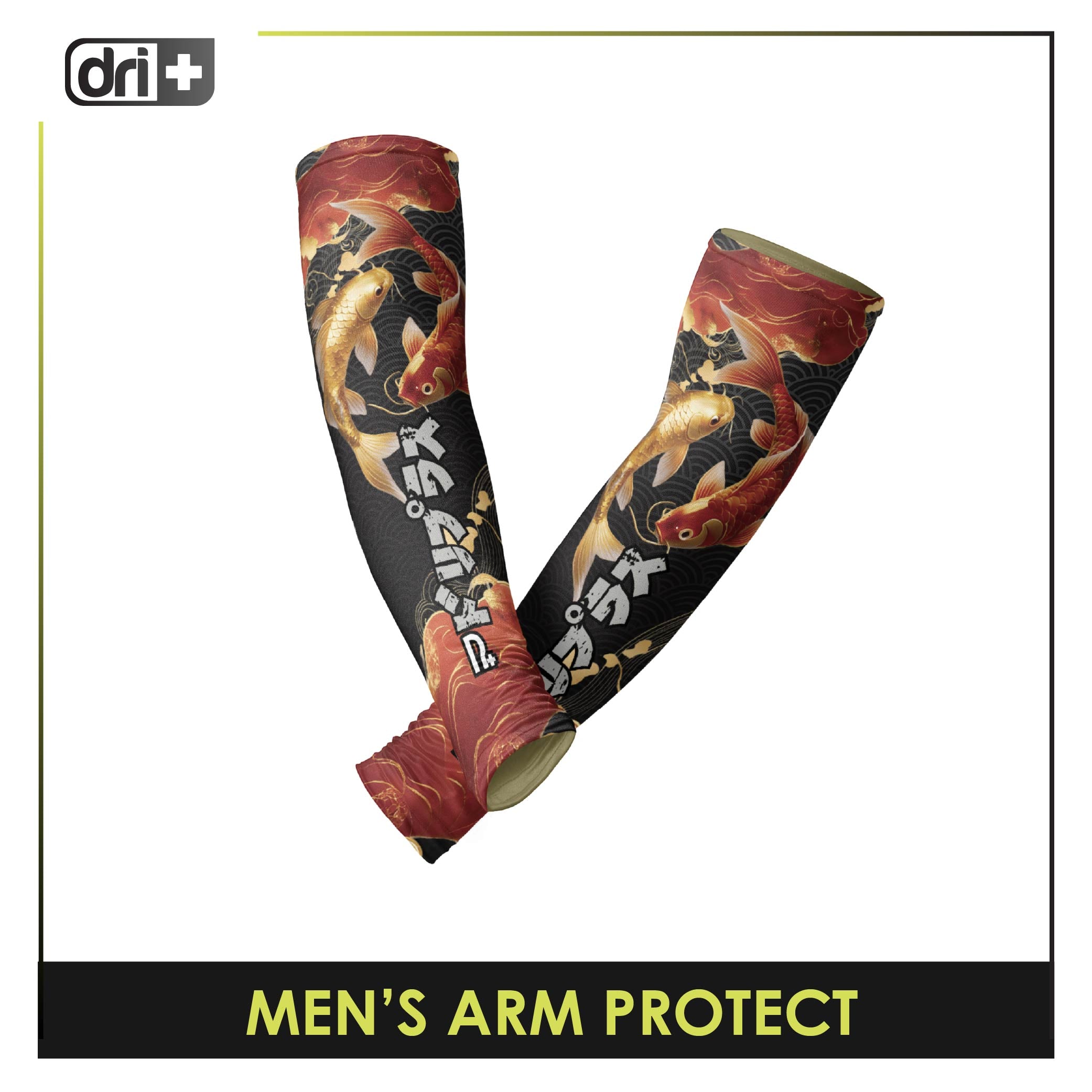Dri Plus Men’s Doripurasu Sweat Wicking and Odor Free Riders' Arm Protect 1 pair DUMAW611
