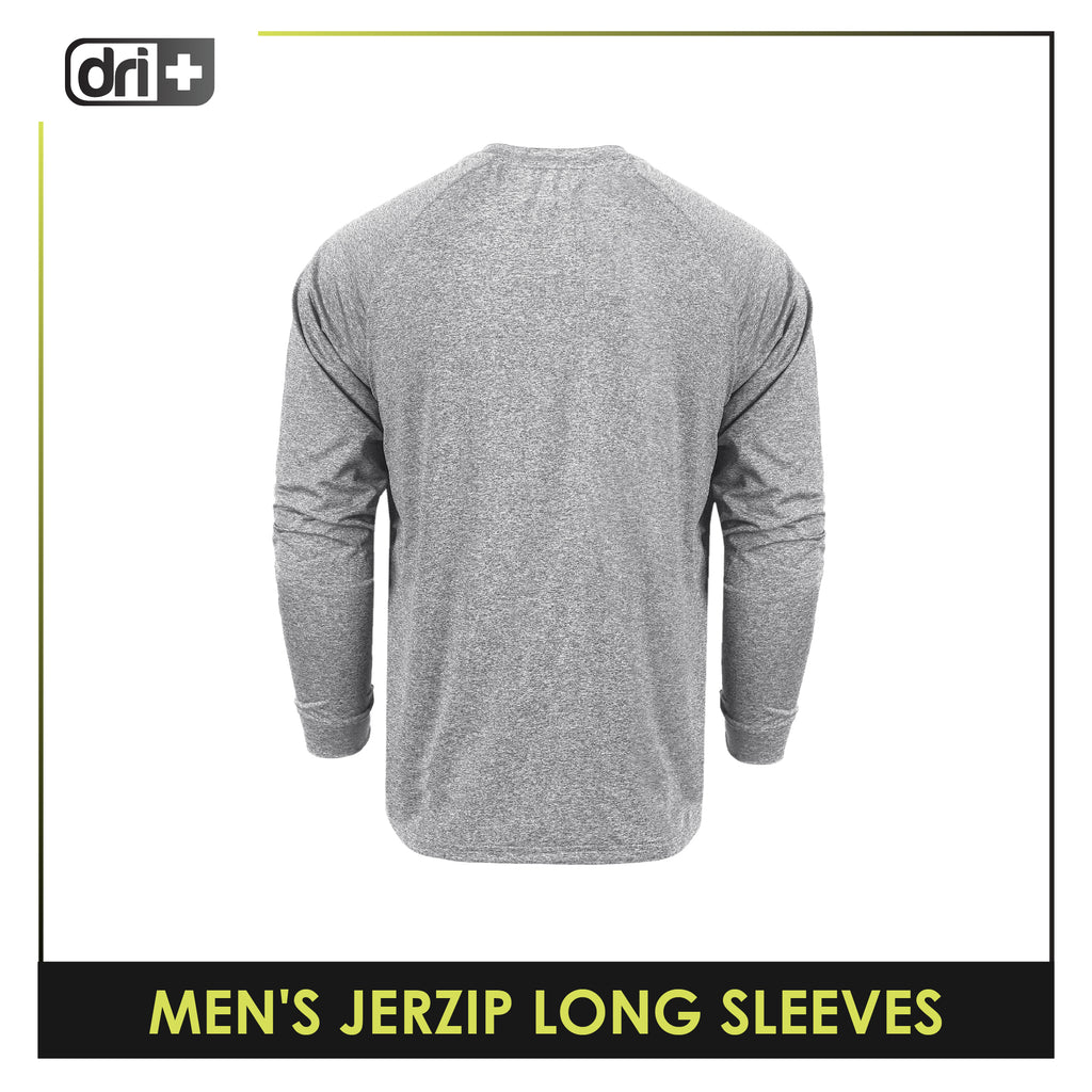 Dri Plus Men's Quick Dri Jerzip Long Sleeve 1 piece DUMSRLZ612