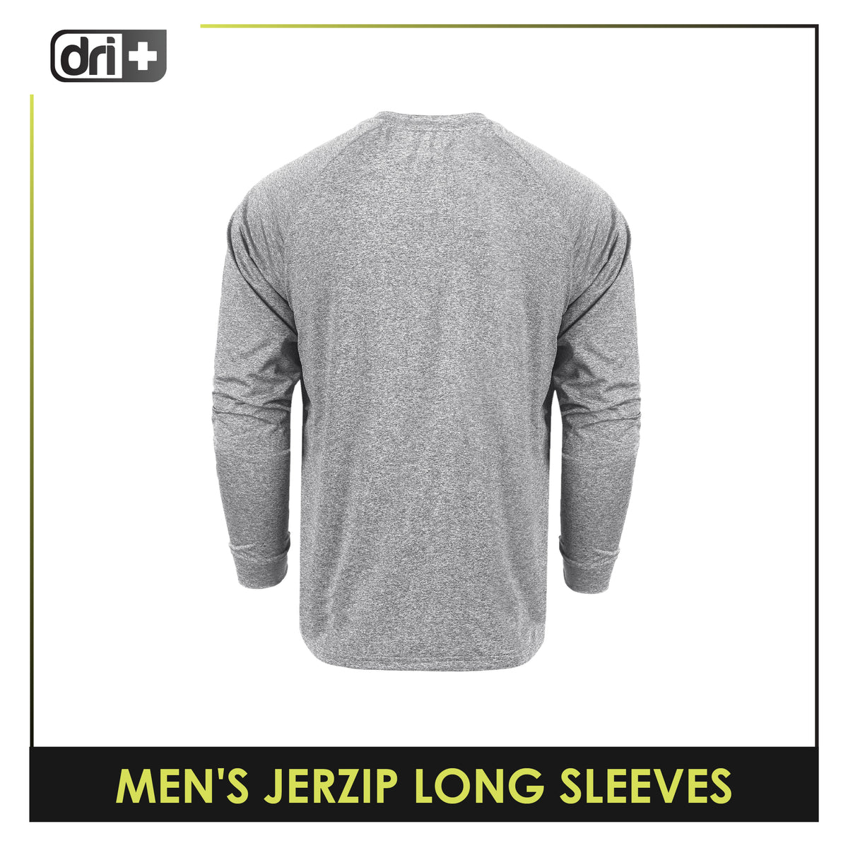 Dri Plus Men's Quick Dri Jerzip Long Sleeve 1 piece DUMSRLZ612