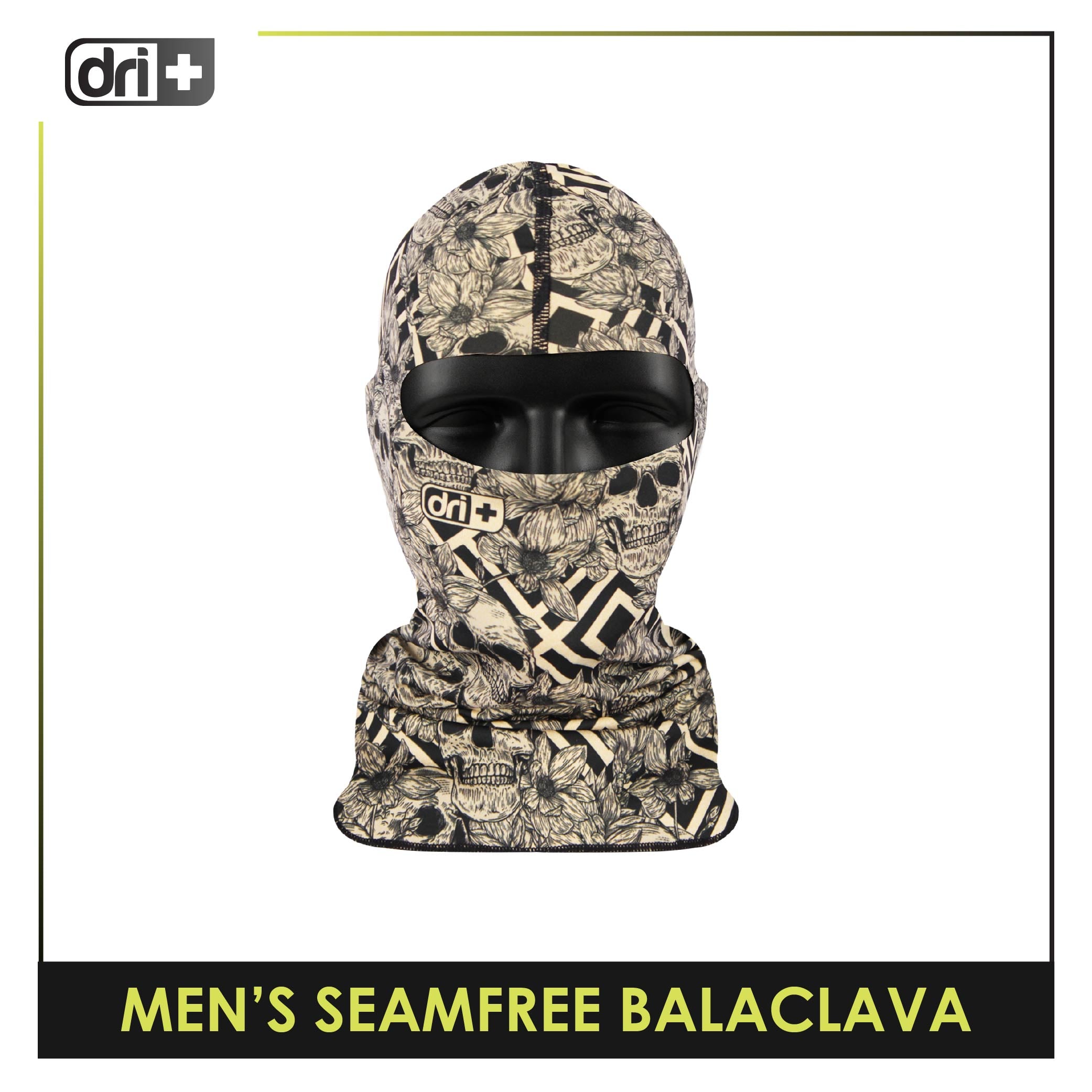 Dri Plus Men’s Scourge Seamfree Washable Moisture Wicking Balaclava 1 piece DUMB538
