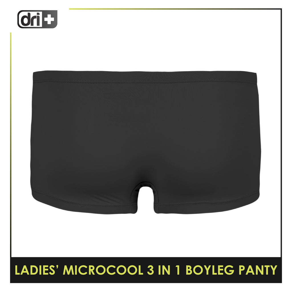 Dri plus Ladies’ Microcool Boyleg Panty 3 pieces in a pack DULPBG511