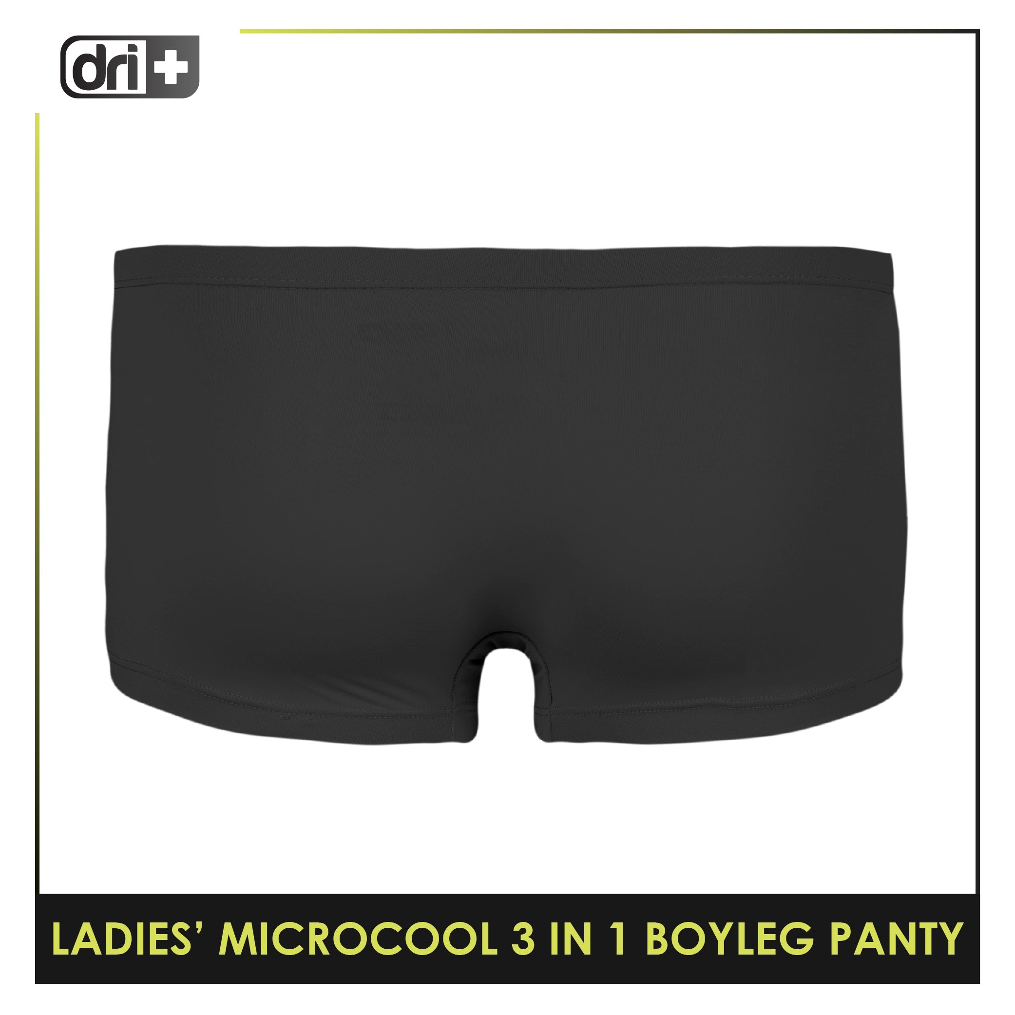 Dri plus Ladies’ Microcool Boyleg Panty 3 pieces in a pack DULPBG511