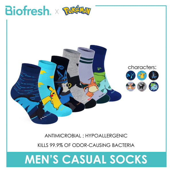 Biofresh | Pokemon Men’s Cotton Casual Socks 1 pair PKRMC531