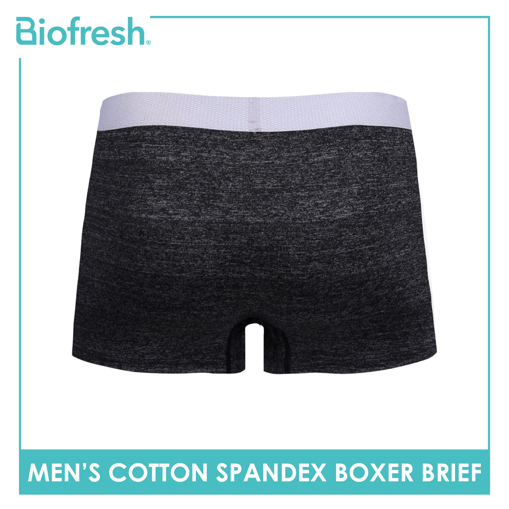Biofresh Men's Antimicrobial Cotton Spandex Boxer Brief 1 piece UMBBFS5 (Limited Time Offer)