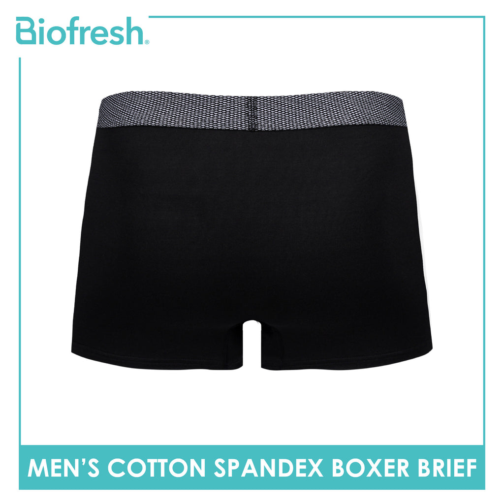 Biofresh Men's Antimicrobial Cotton Spandex Boxer Brief 1 piece UMBBFS5 (Limited Time Offer)