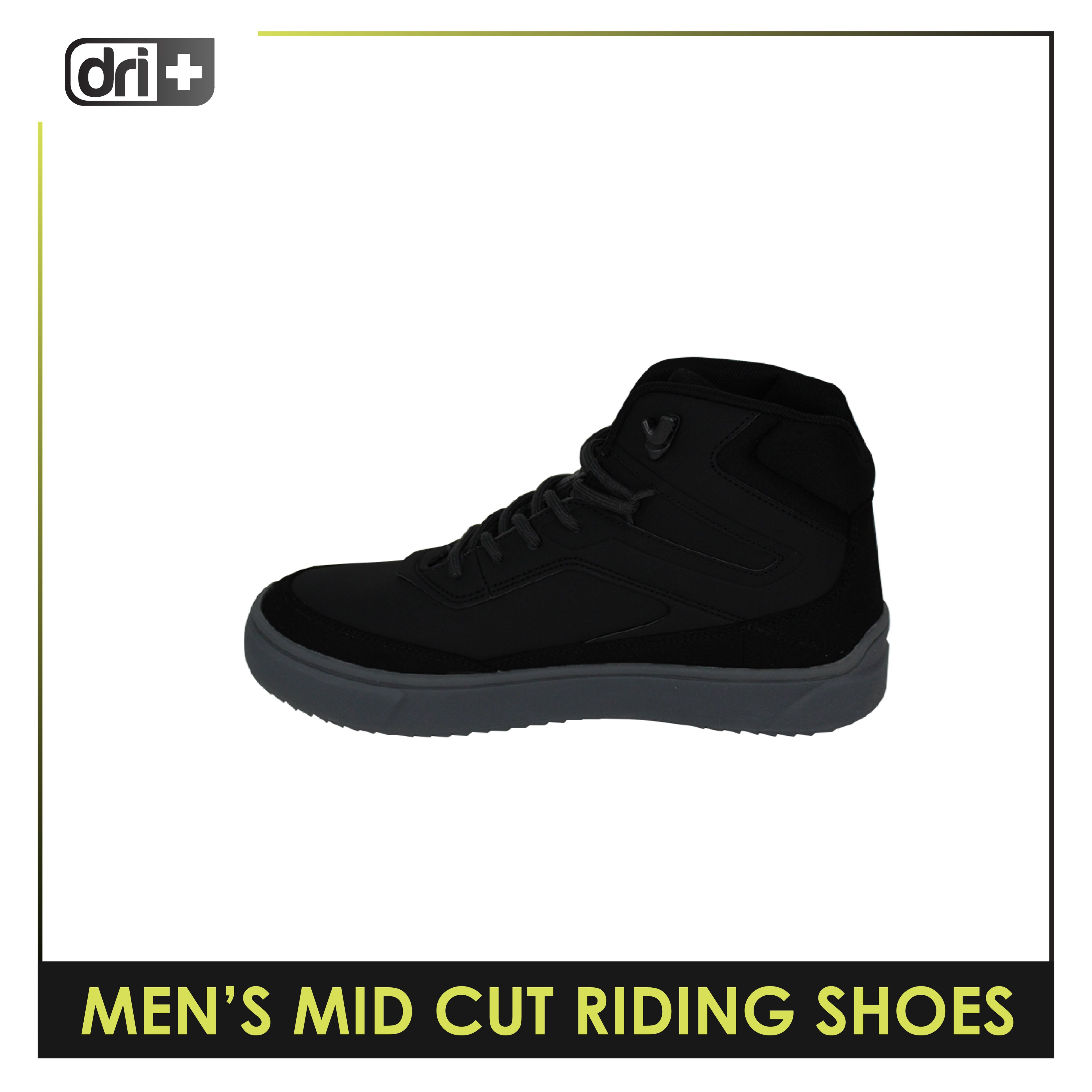 Dri Plus Men’s DRI+RIDE Scoot Microfiber Leather Mid Cut Sneaker Shoes HDMH531
